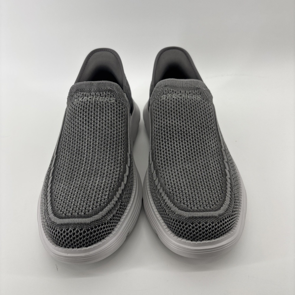 Skechers Hands Free Slip-ins Garza Brent Shoes Men's 10.5 Charcoal Grey Loafers - Picture 6 of 15